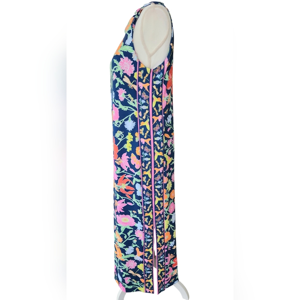 Gretchen Scott Designs Navy Floral One-Piece with Contrast Button Strap - Picture 5 of 12